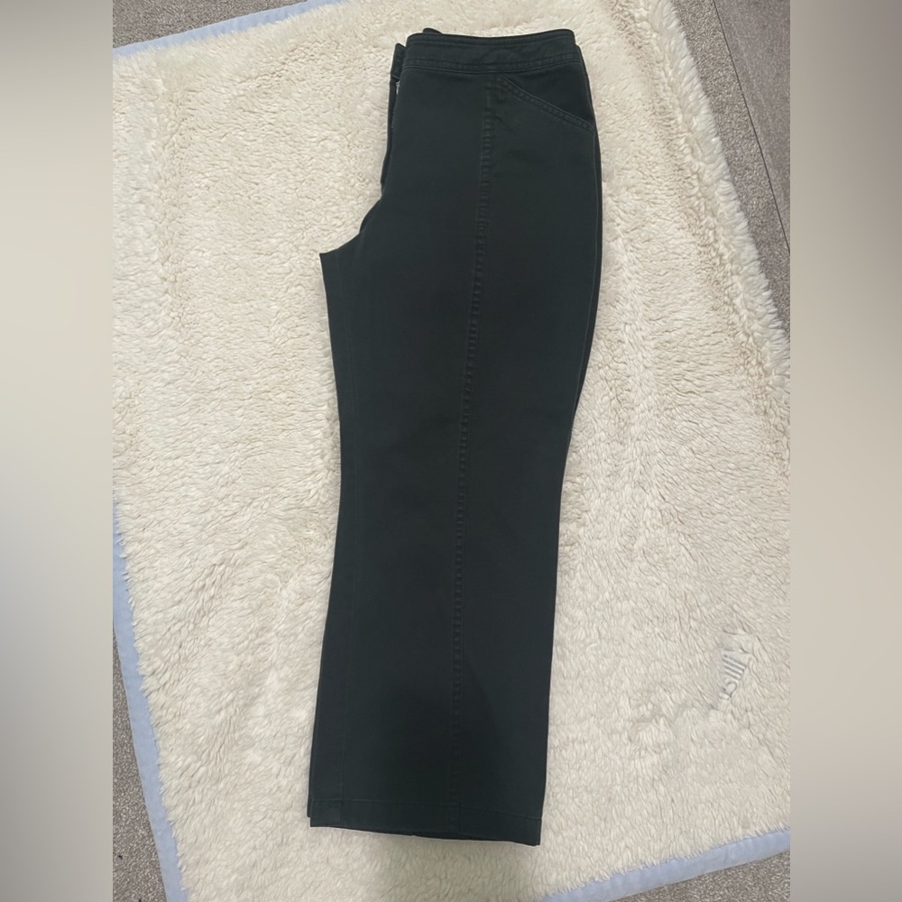 Caslon Cropped Khaki Pants SZ 6 Black